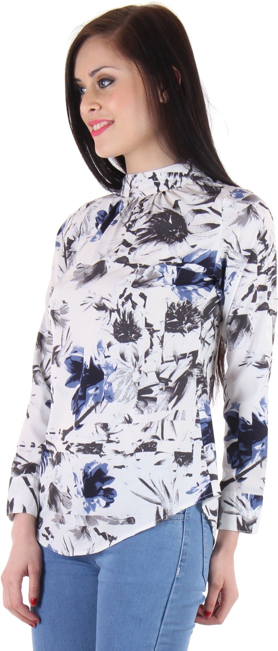 BONHEUR Casual Full Sleeve Floral Print Women's Top view 4