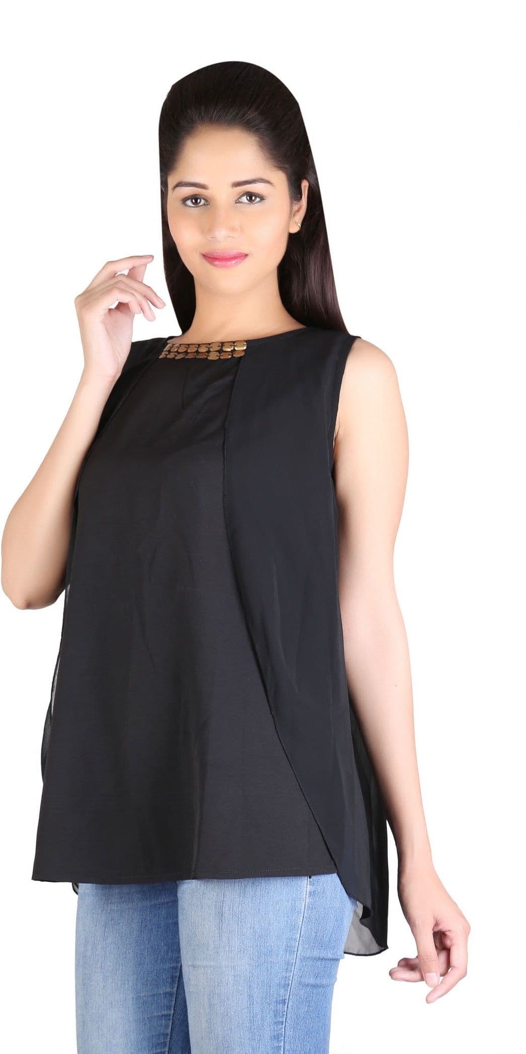 Rute Casual Sleeveless Embellished Women's Top view 3