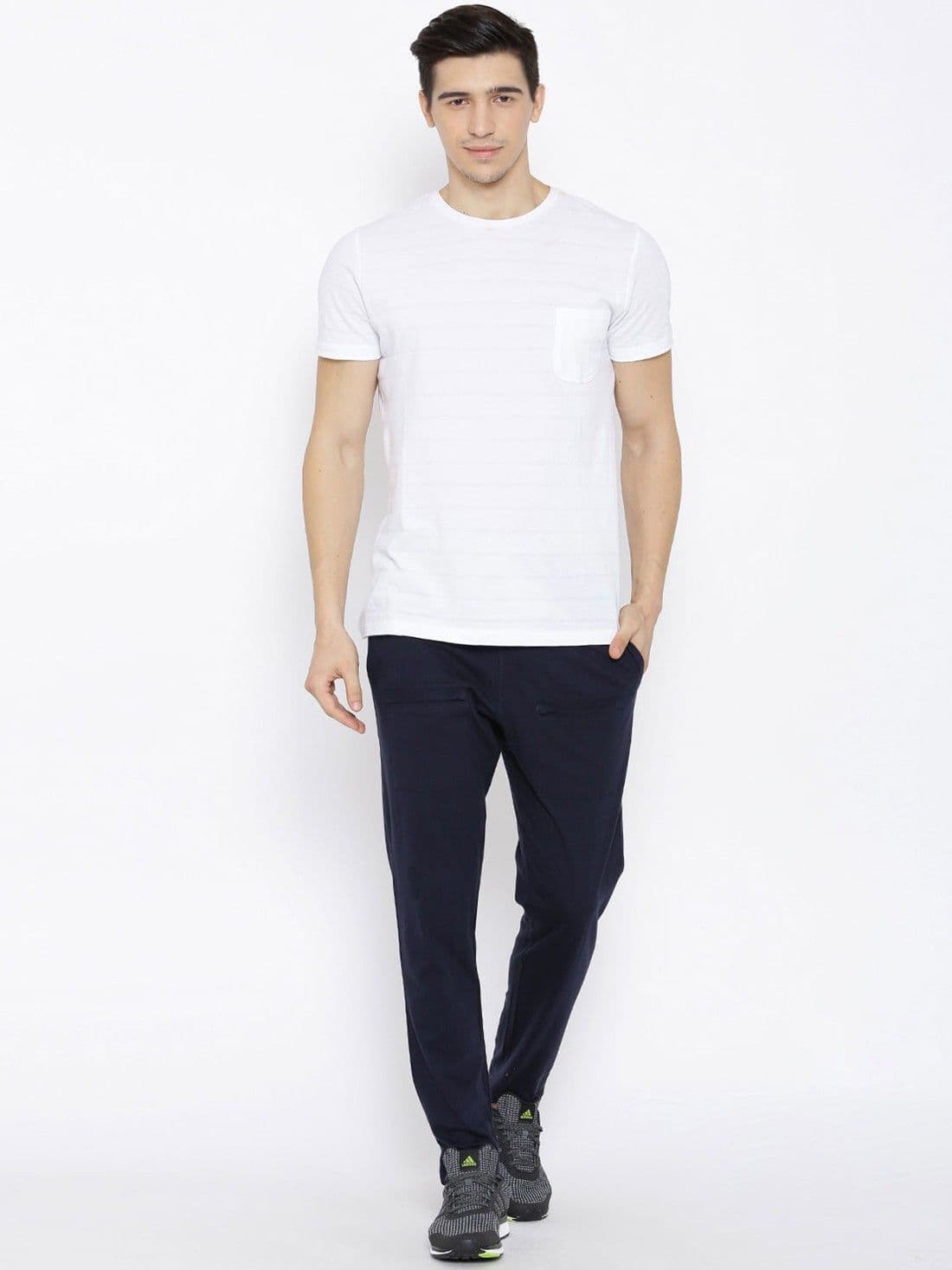 Hubberholme Solid Men's Dark Blue Track Pants view 6