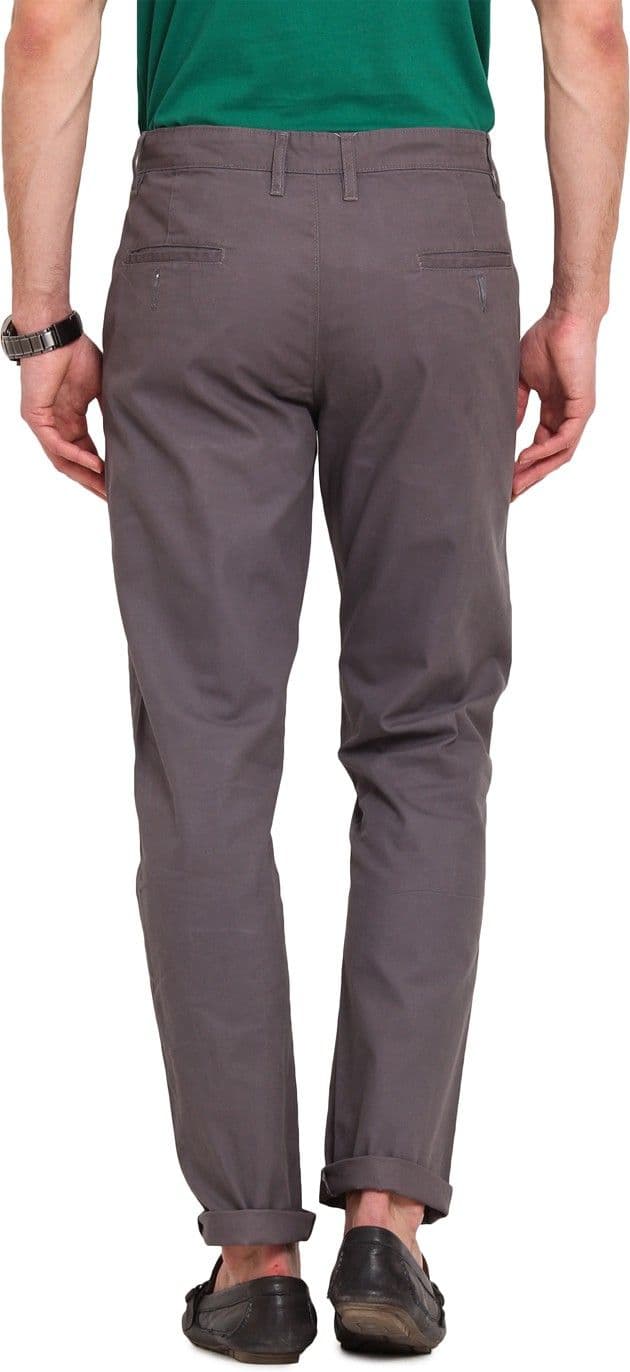 Ennoble Slim Fit Men's Grey Trousers view 5