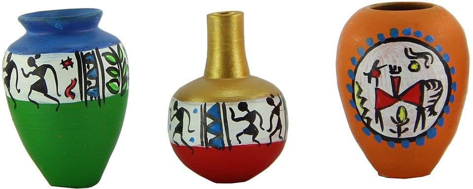 eKolhapuri Terracotta Vase view 2