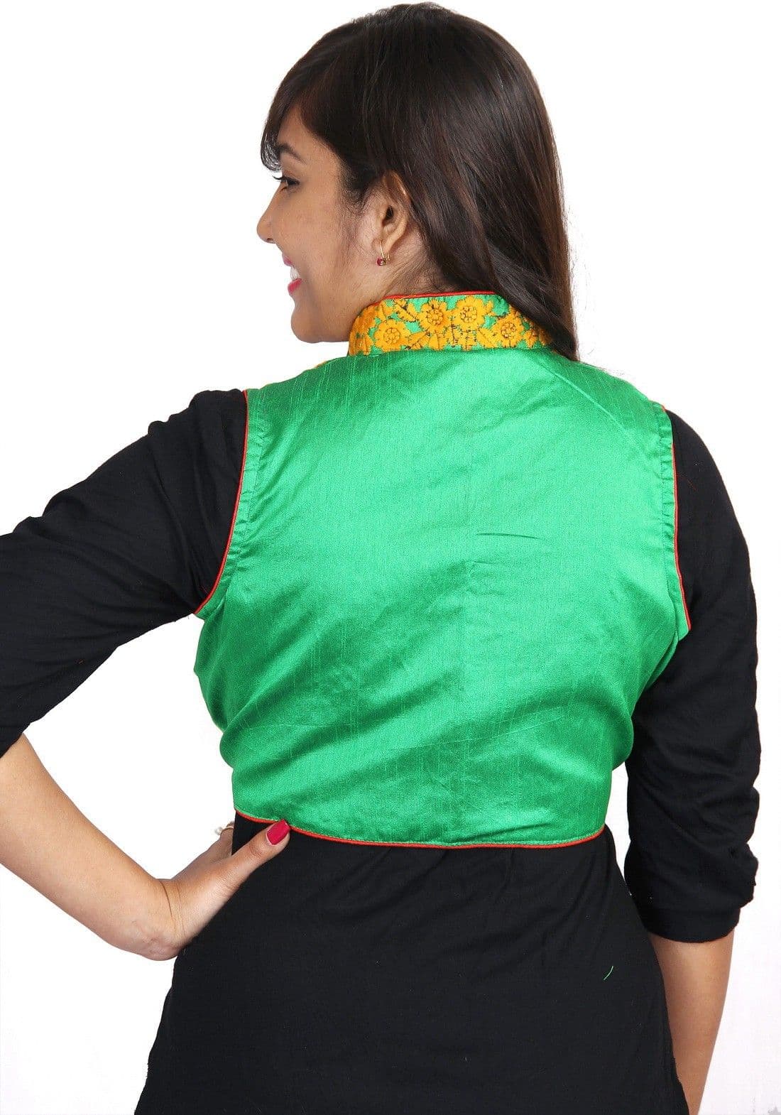 KAJCI Embroidered Women's Waistcoat view 4