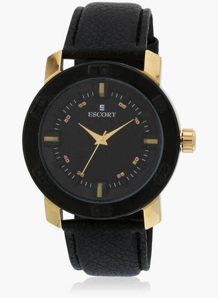 Escort E-1700-906_Blk Analog Watch  - For Men, Boys