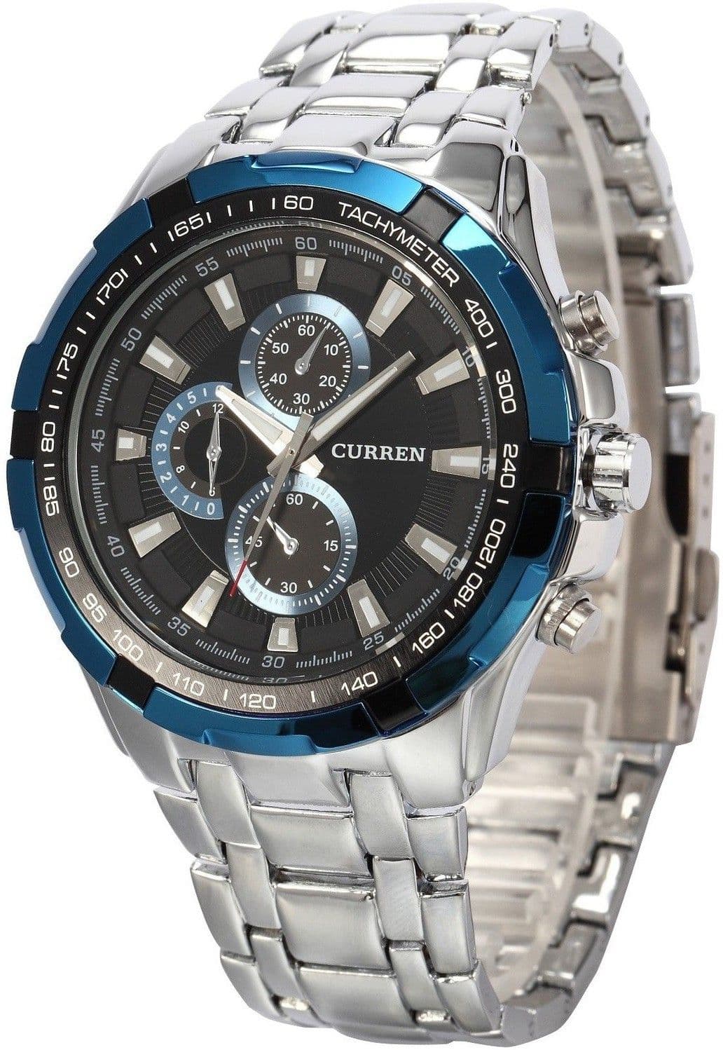 3wish CUR-BLUE Silver Blue 8023 Analog Watch  - For Boys, Men