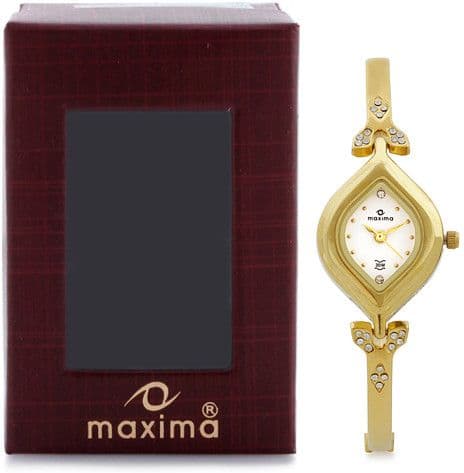 Maxima 22381BMLY Gold Analog Watch  - For Women view 7
