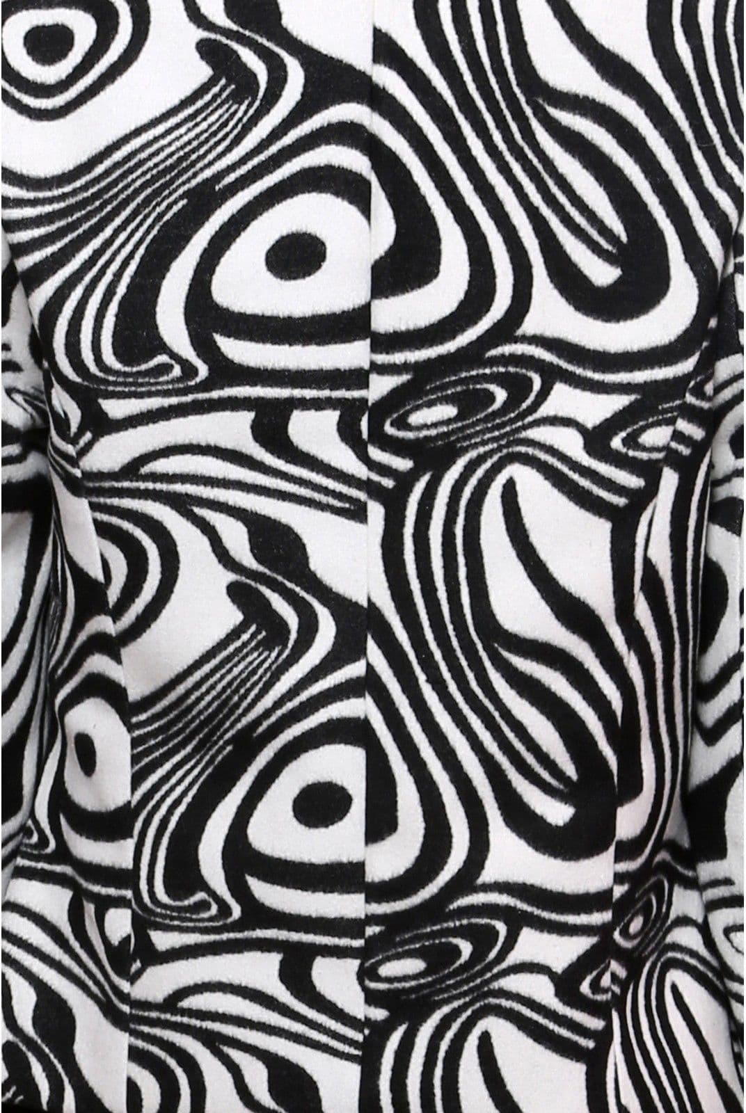 Pannkh Printed Single Breasted Casual Women's Blazer view 4