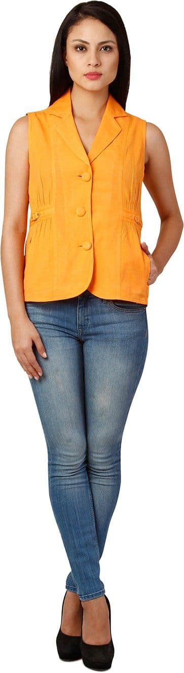 Oxolloxo Solid Single Breasted Casual Women's Blazer view 2