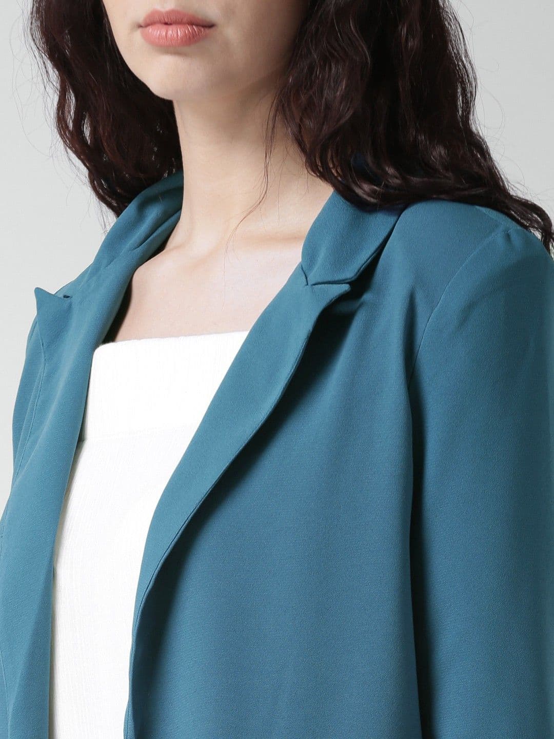 Mast & Harbour Solid Single Breasted Casual Women's Blazer view 5