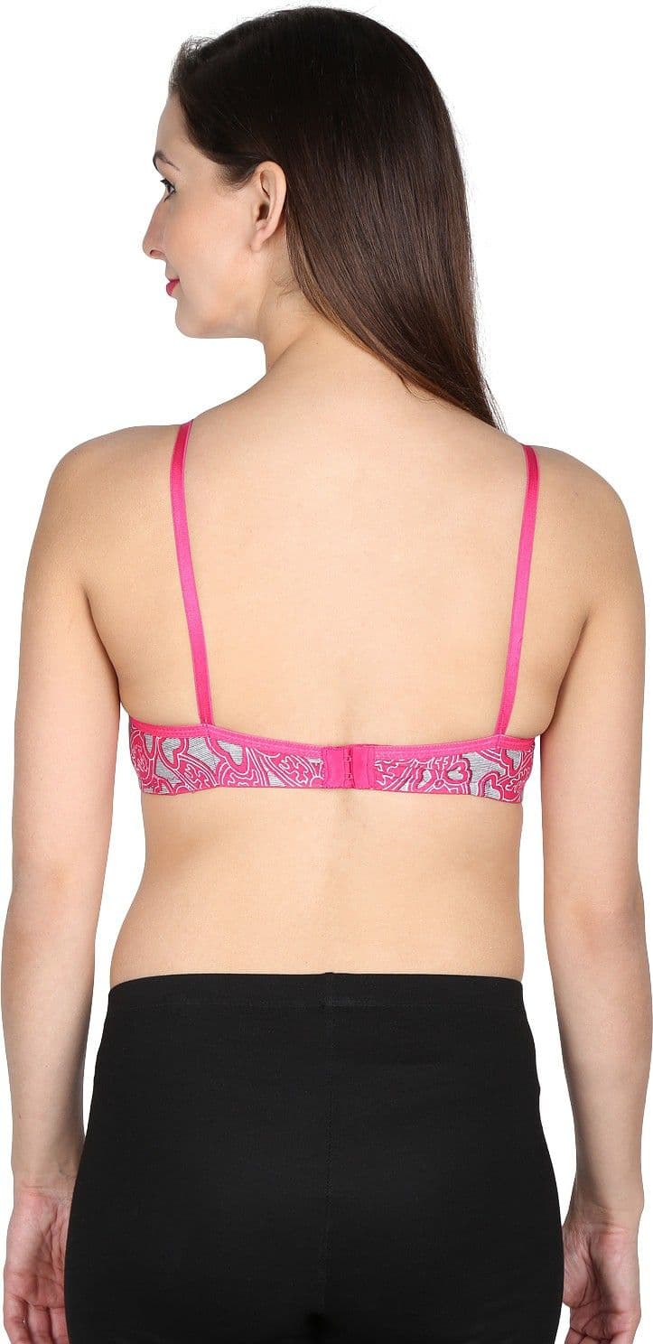 Ladyland Daisy Pink Women's Full Coverage Bra view 4