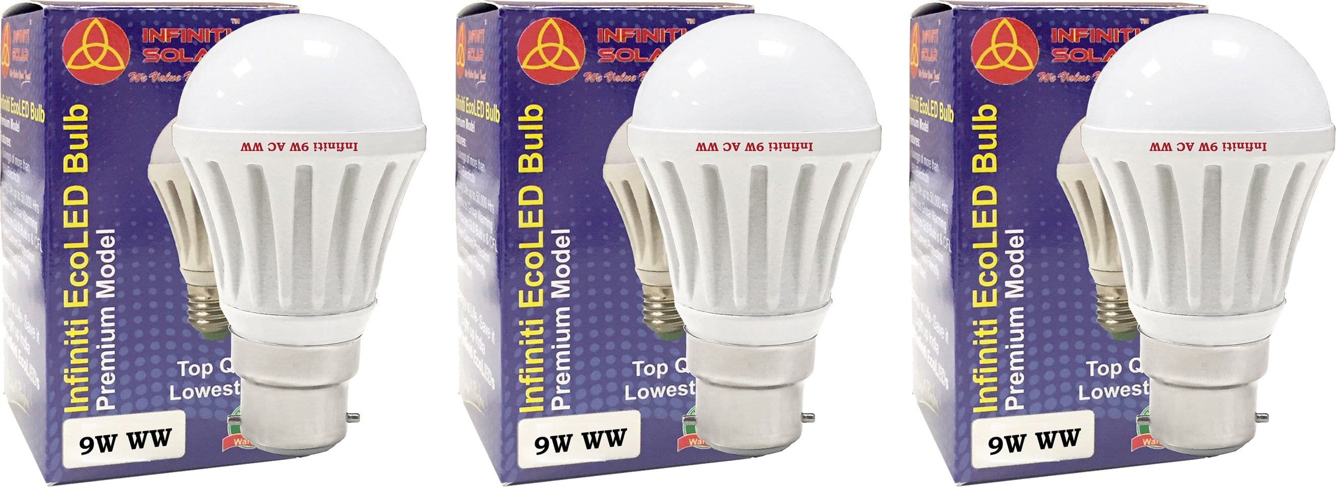 Infiniti 9 W LED Warm White B22 Bulb