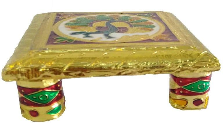 Kanha poshak Wooden All Purpose Chowki view 6