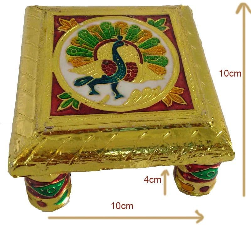 Kanha poshak Wooden All Purpose Chowki view 5
