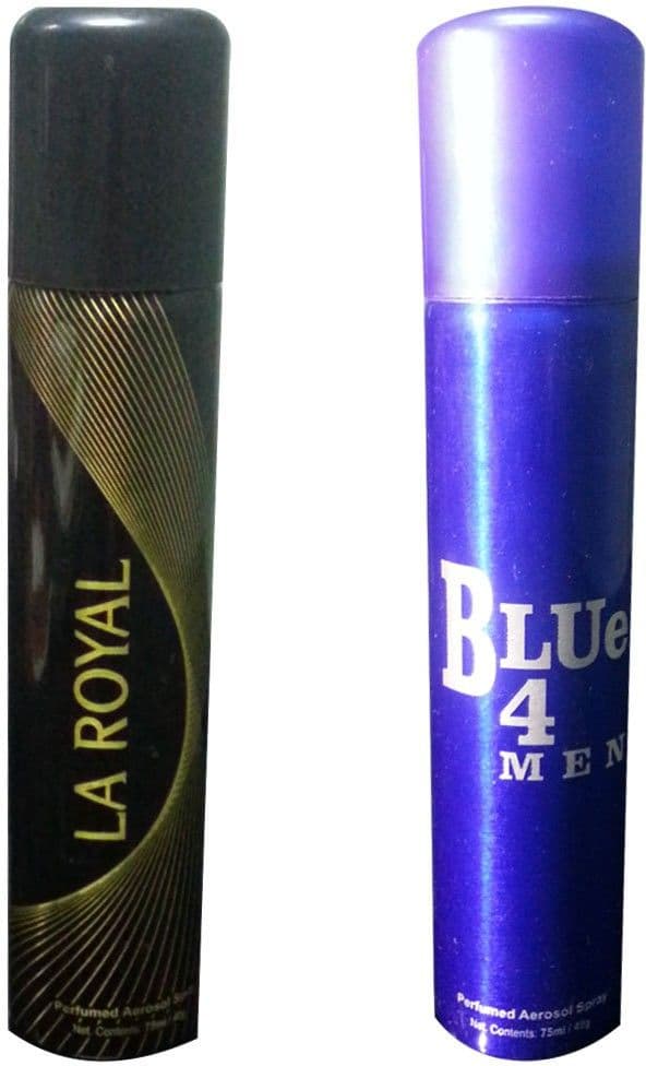 Aero Care La Royal Black & Blue 4 Men Combo Set view 2