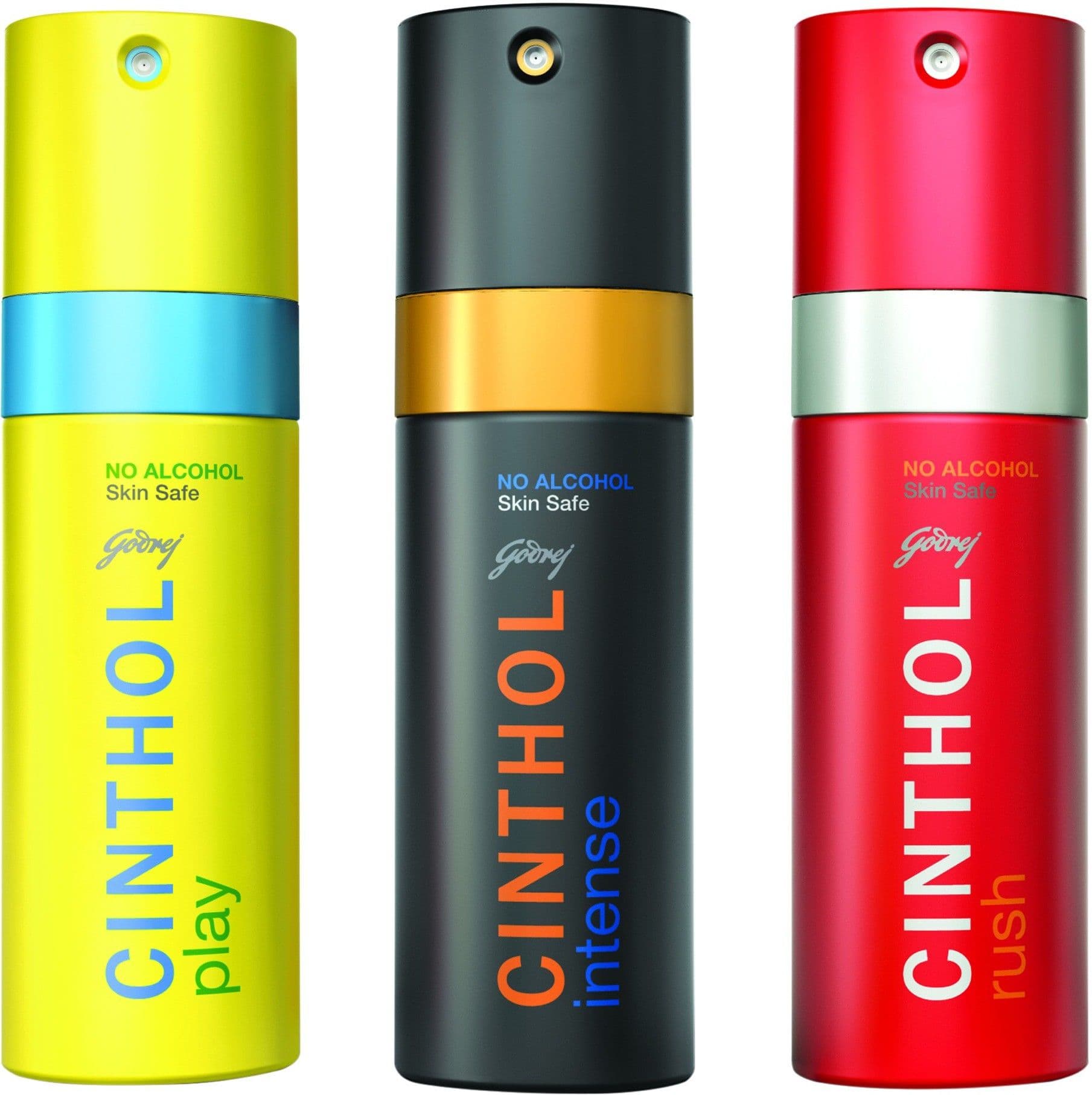 Cinthol Deo Spray - Play + Intense + Rush Combo Set