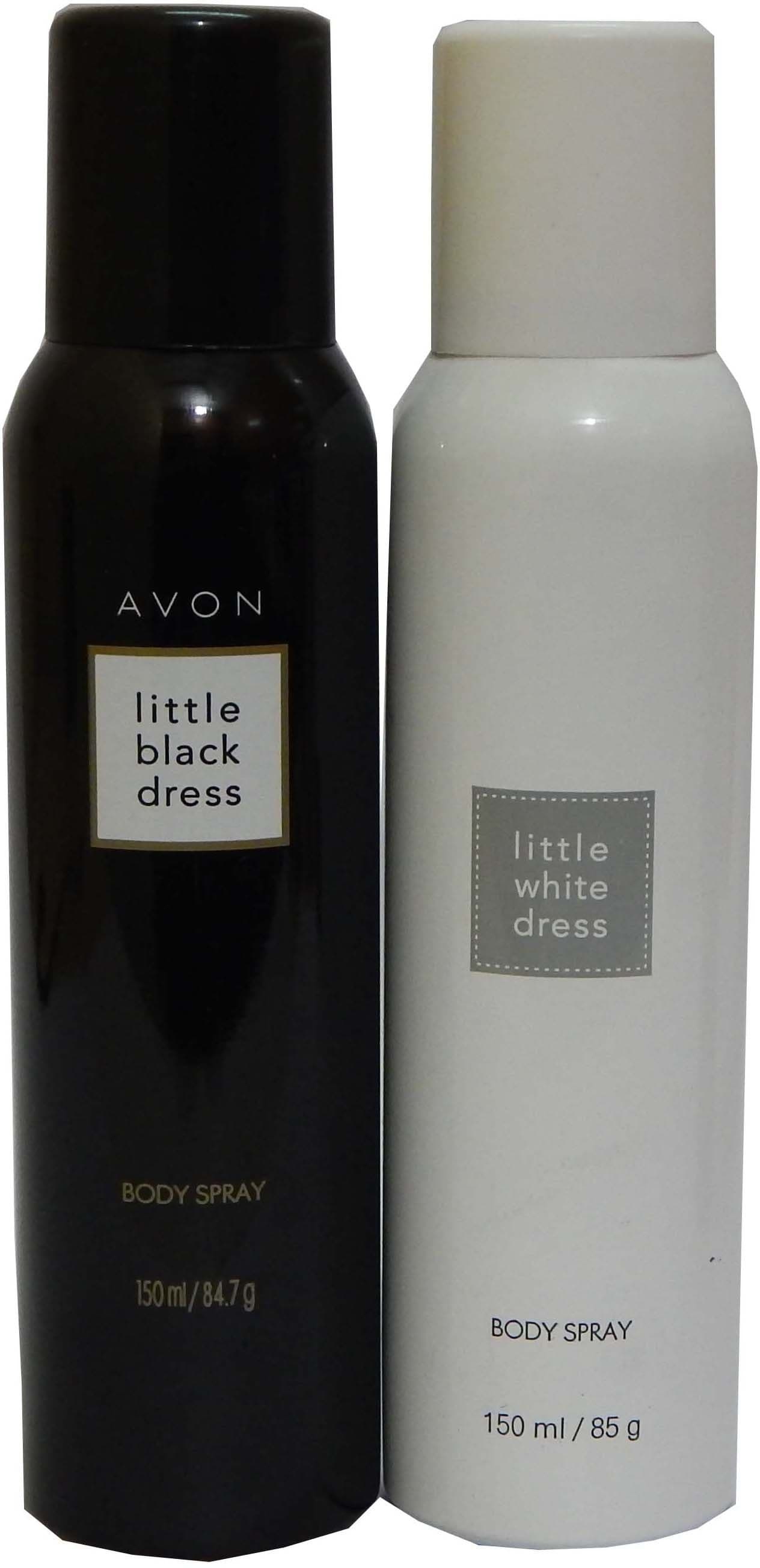 Avon Little Black & White Dress Body Each 150 ml Combo Set