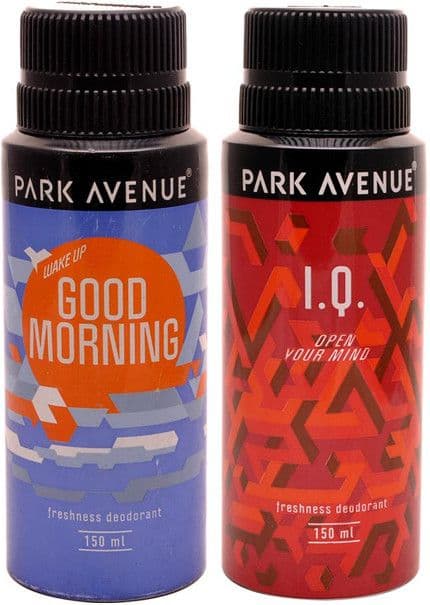 Park Avenue Park Avenue Good Morning, IQ Pack of 2 Deodorants Combo Set