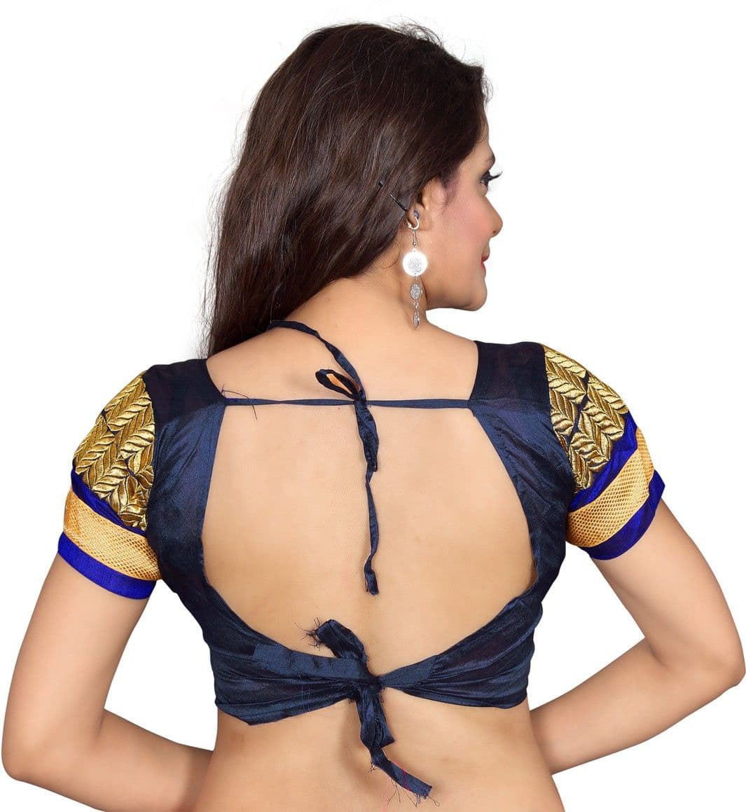 Indian House Cotton Embroidered Blouse Material view 3