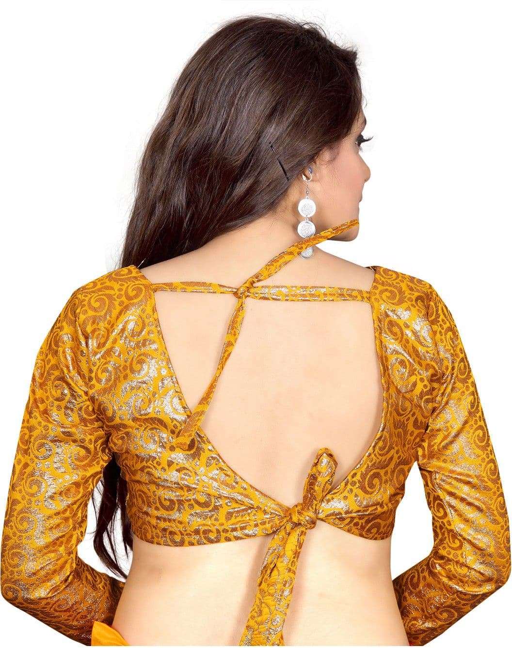 Bunny Sarees Jacquard Self Design Blouse Material view 2