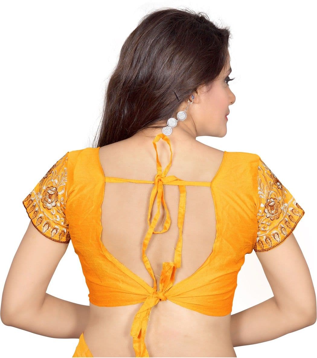 Indian House Cotton Embroidered Blouse Material view 3