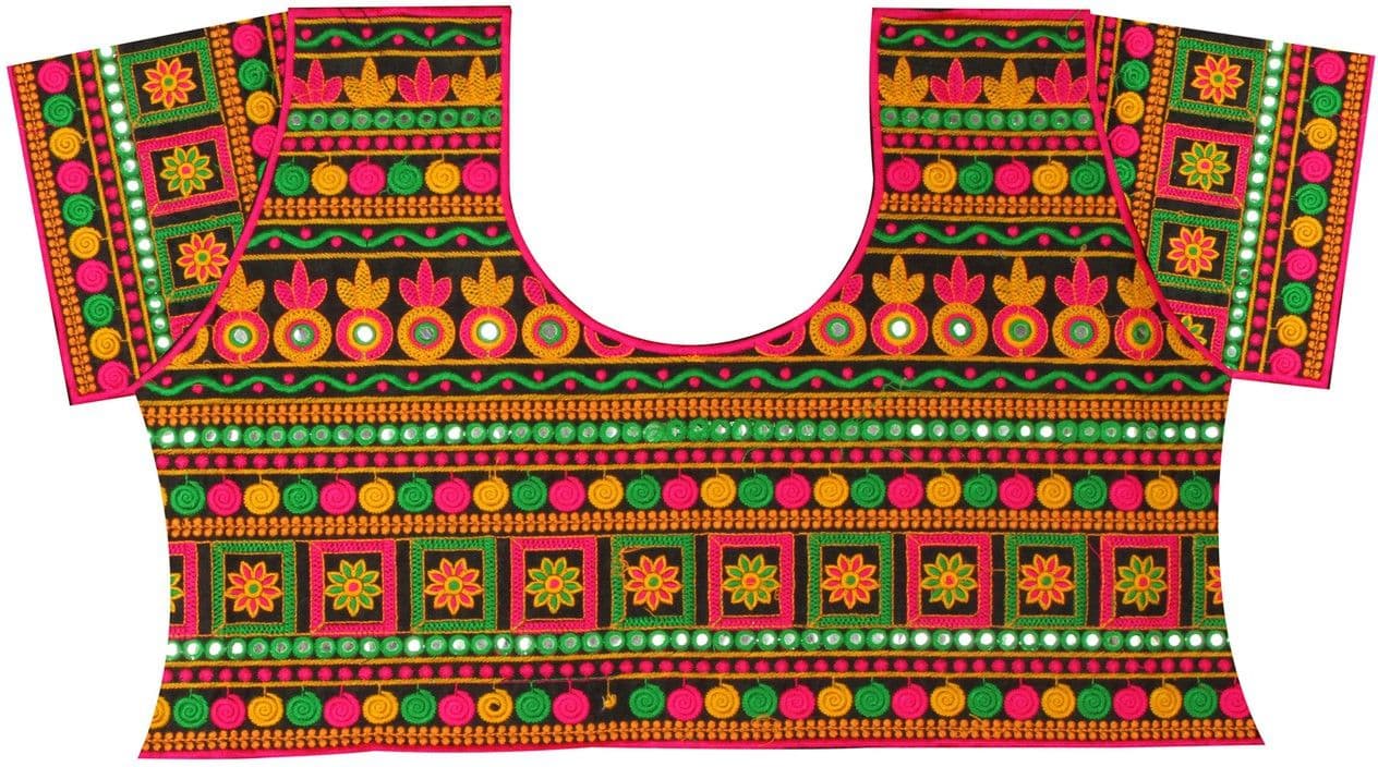 PurpleYou Cotton Embroidered Blouse Material