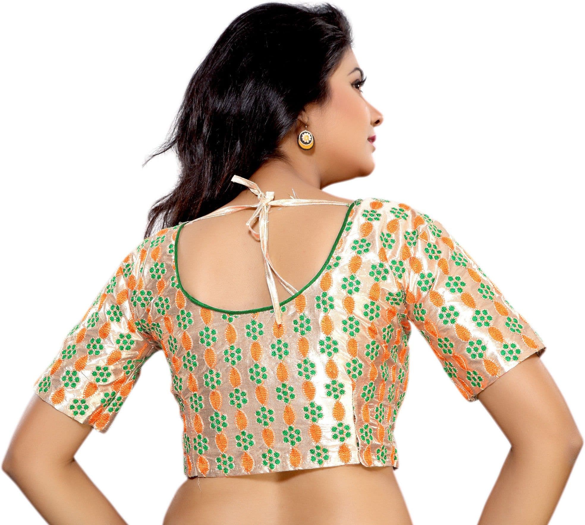 Sareeshop Silk Checkered Blouse Material view 4