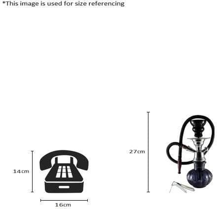 Arsalan Designer Pumpkin Permanent Color 10.5 inch Glass Hookah view 3