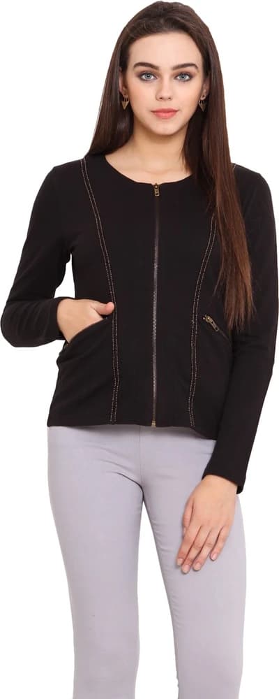 Hitobito Full Sleeve Solid Women's Jacket