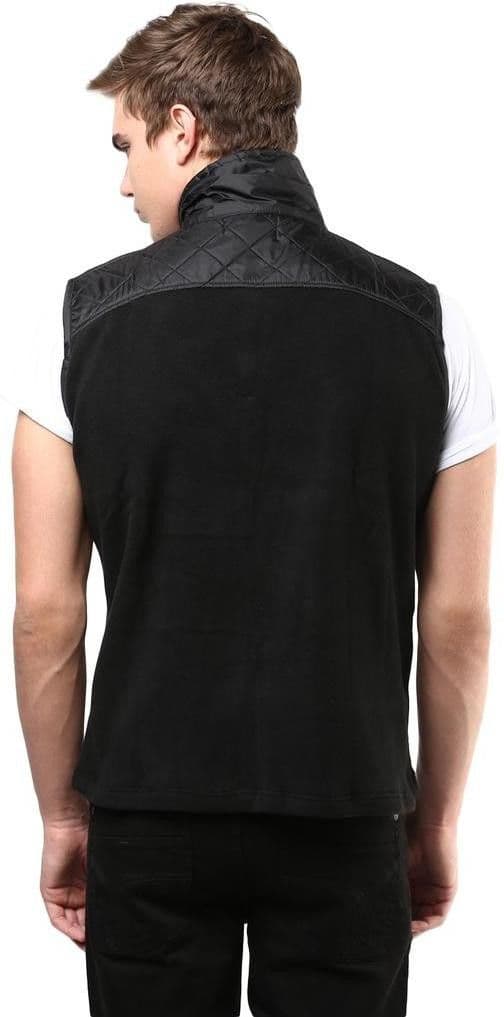 The Vanca Sleeveless Self Design Men's Jacket view 3