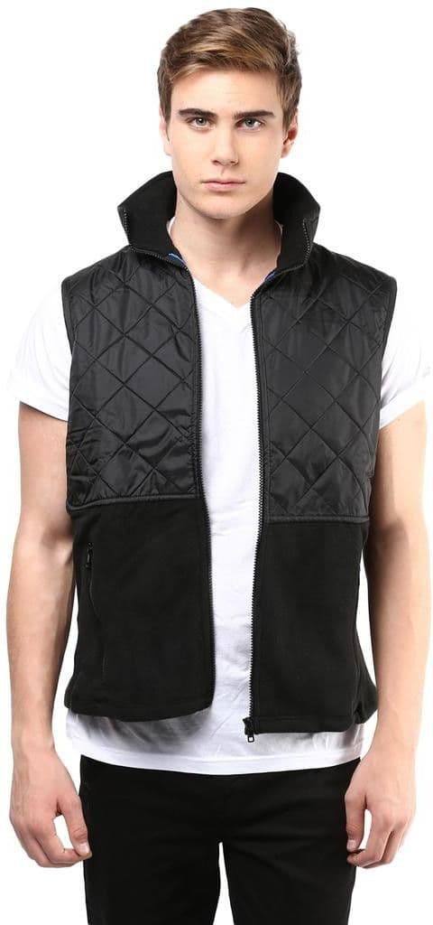 The Vanca Sleeveless Self Design Men's Jacket