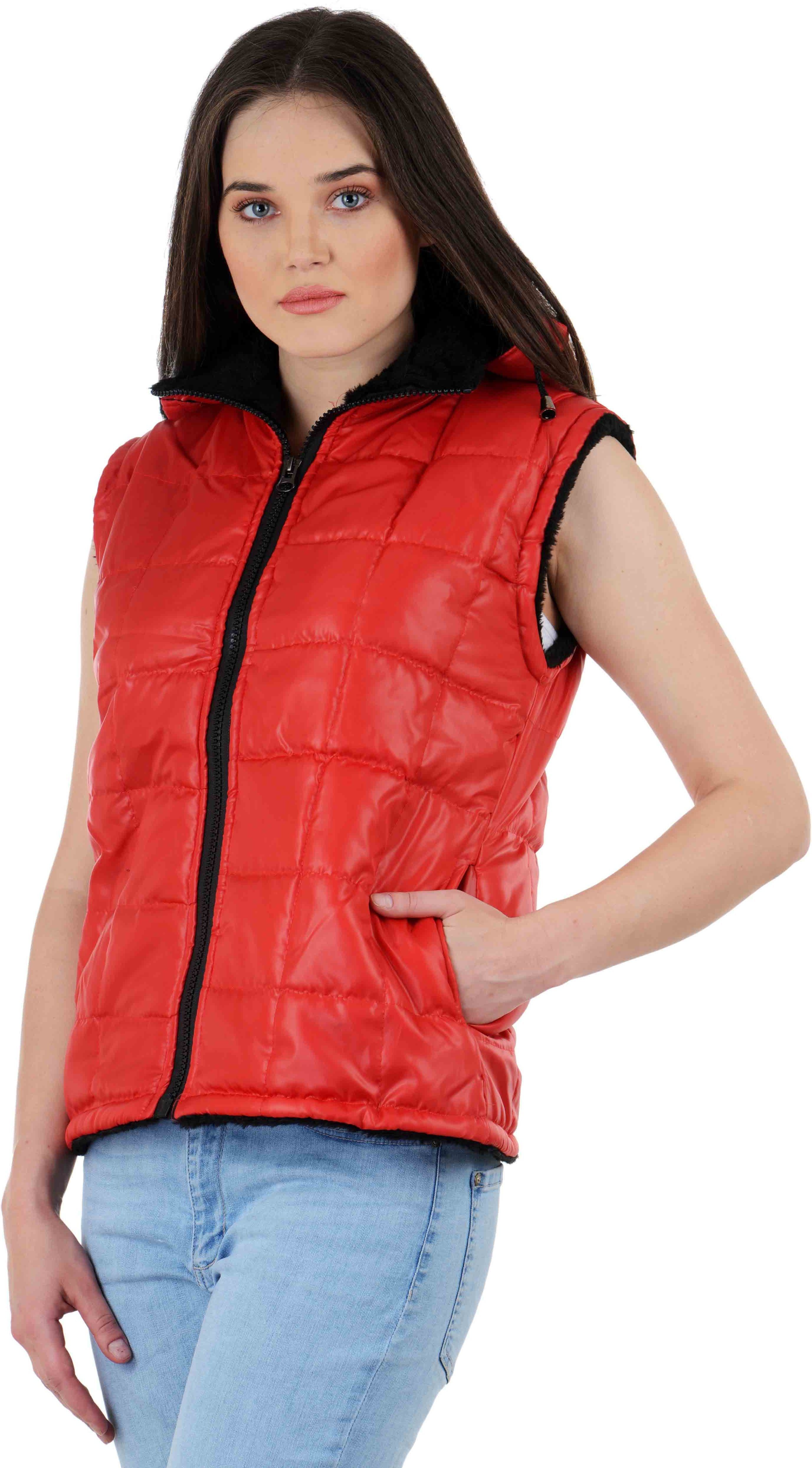 Fayona Sleeveless Solid Women's Jacket view 2