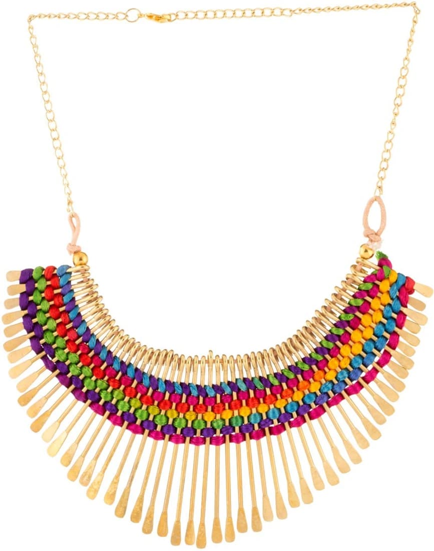 Voylla Artifictial Classic Plain Yellow Gold Plated Alloy Necklace