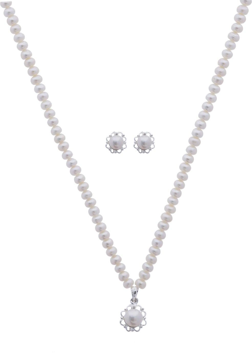 Shagun Simple & Astonishing Pearl Alloy Jewel Set