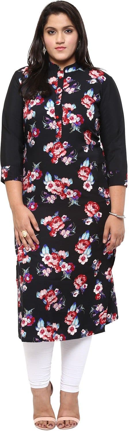 Love More Printed Women's Straight Kurta view 2