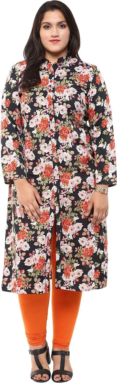 Love More Printed Women's Flared Kurta