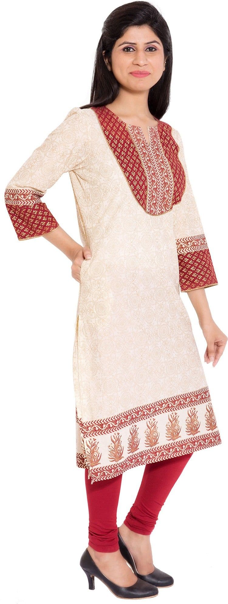 ADDICTION Floral Print Women's Straight Kurta view 3
