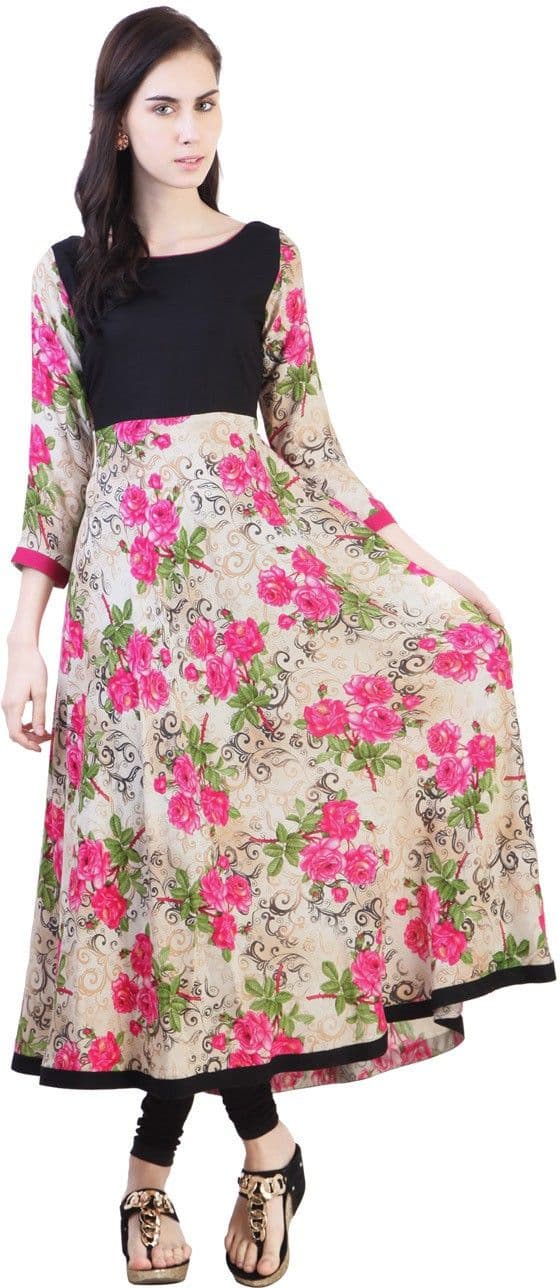 Libas Printed Women's Anarkali Kurta