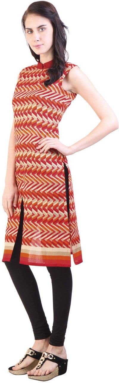 Libas Printed Women's A-line Kurta view 2