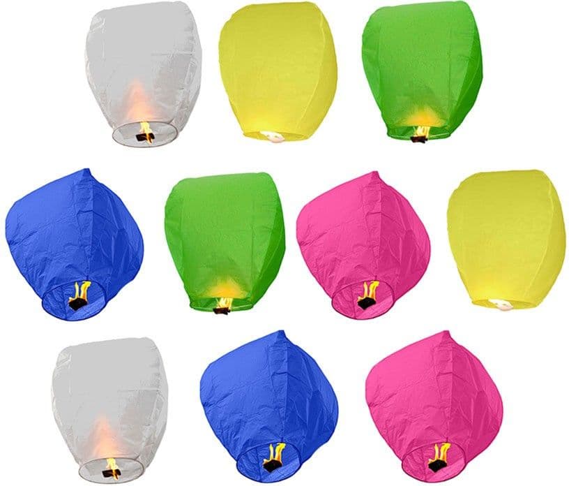SHOPOJ Multicolor Paper Sky Lantern view 2