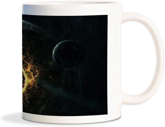 Rockmantra 3D Planet Art Ceramic Mug view 2