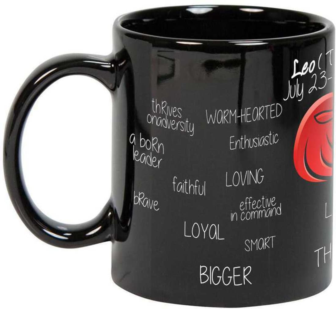 Prithish Leo Black Ceramic Mug
