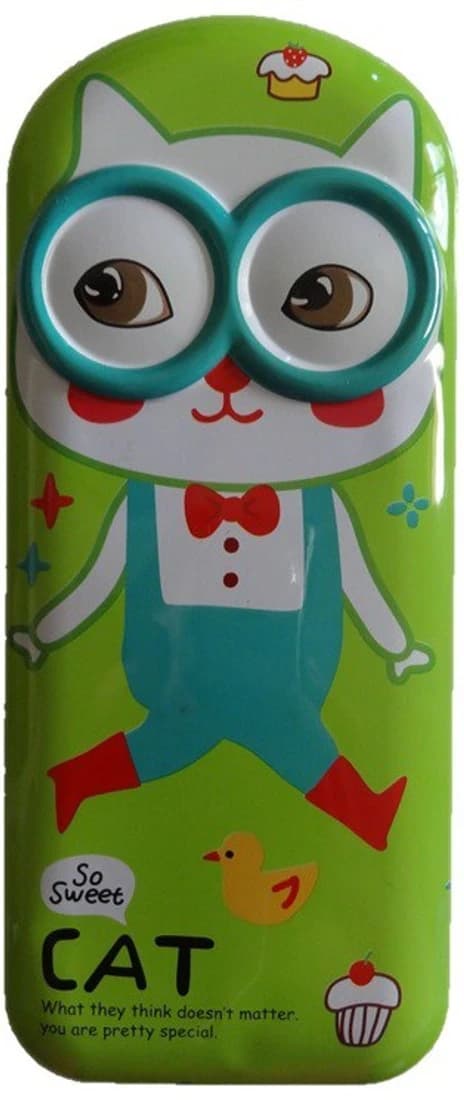 Trendy Toon Cat Art Metal Pencil Box