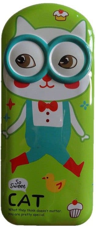 Trendy Toon Cat Art Metal Pencil Box view 2