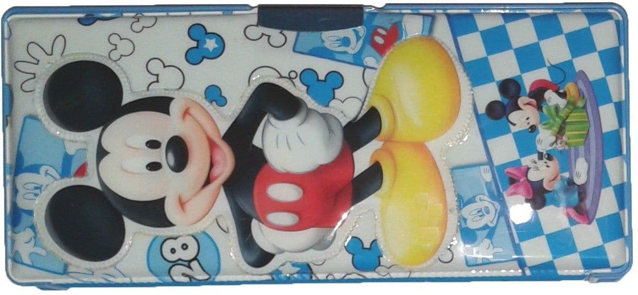 Wise Guys Micky Mouse Cartoon Art Plastic Pencil Box