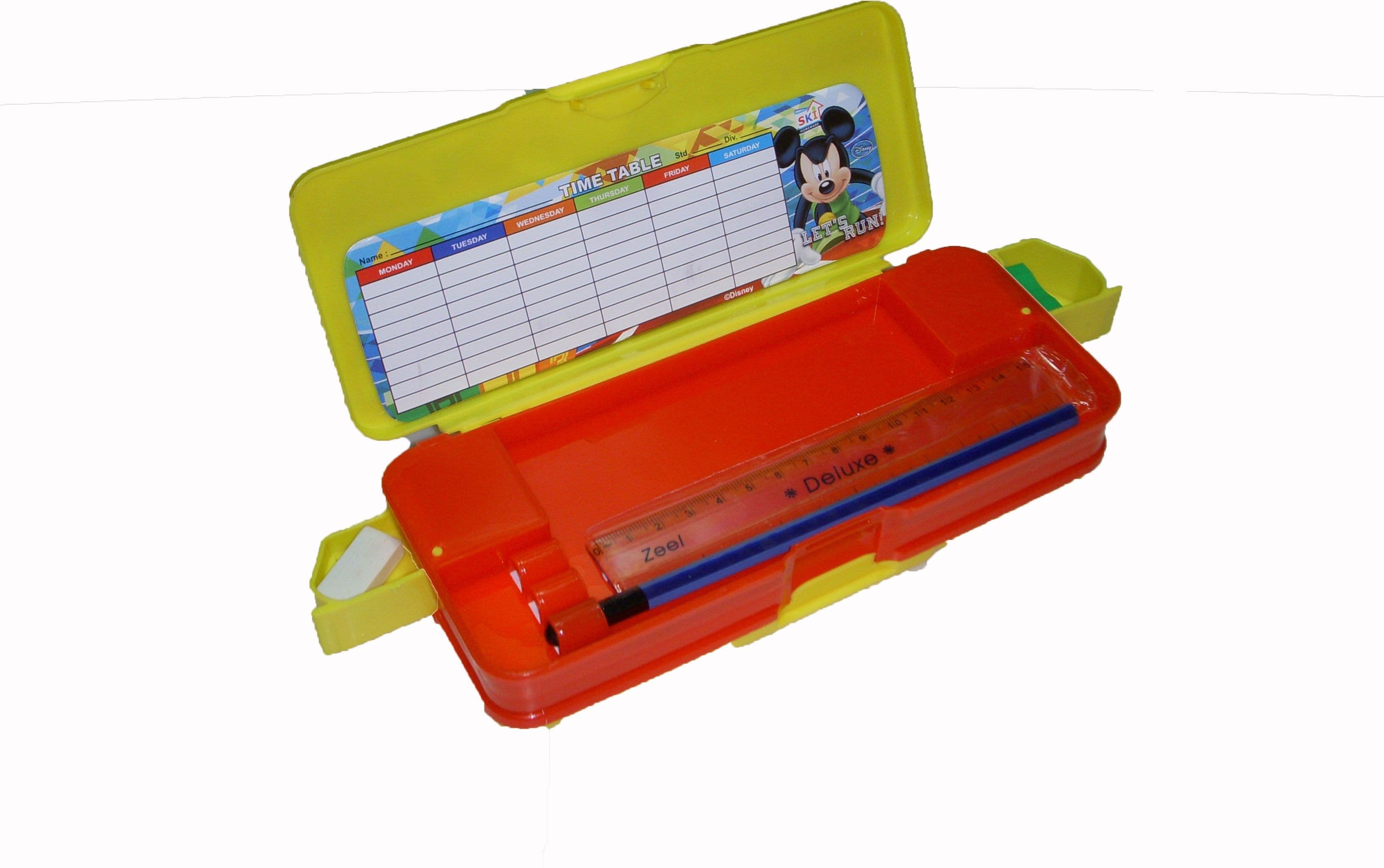 Ski Fancy School Art Plastic Pencil Box view 2