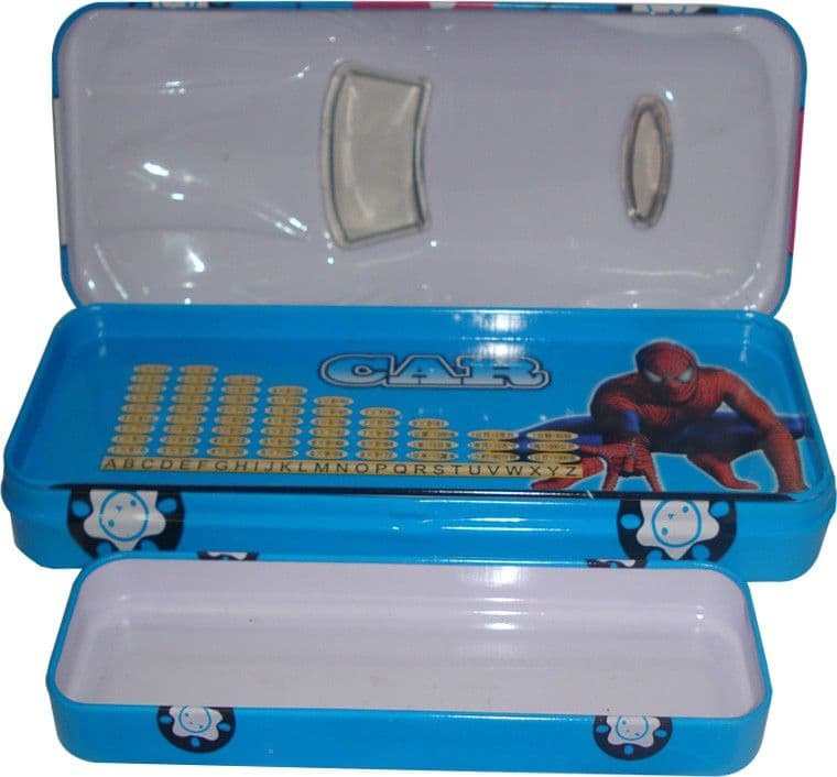 SSD Spiderman Sports Art Metal Pencil Boxes view 3