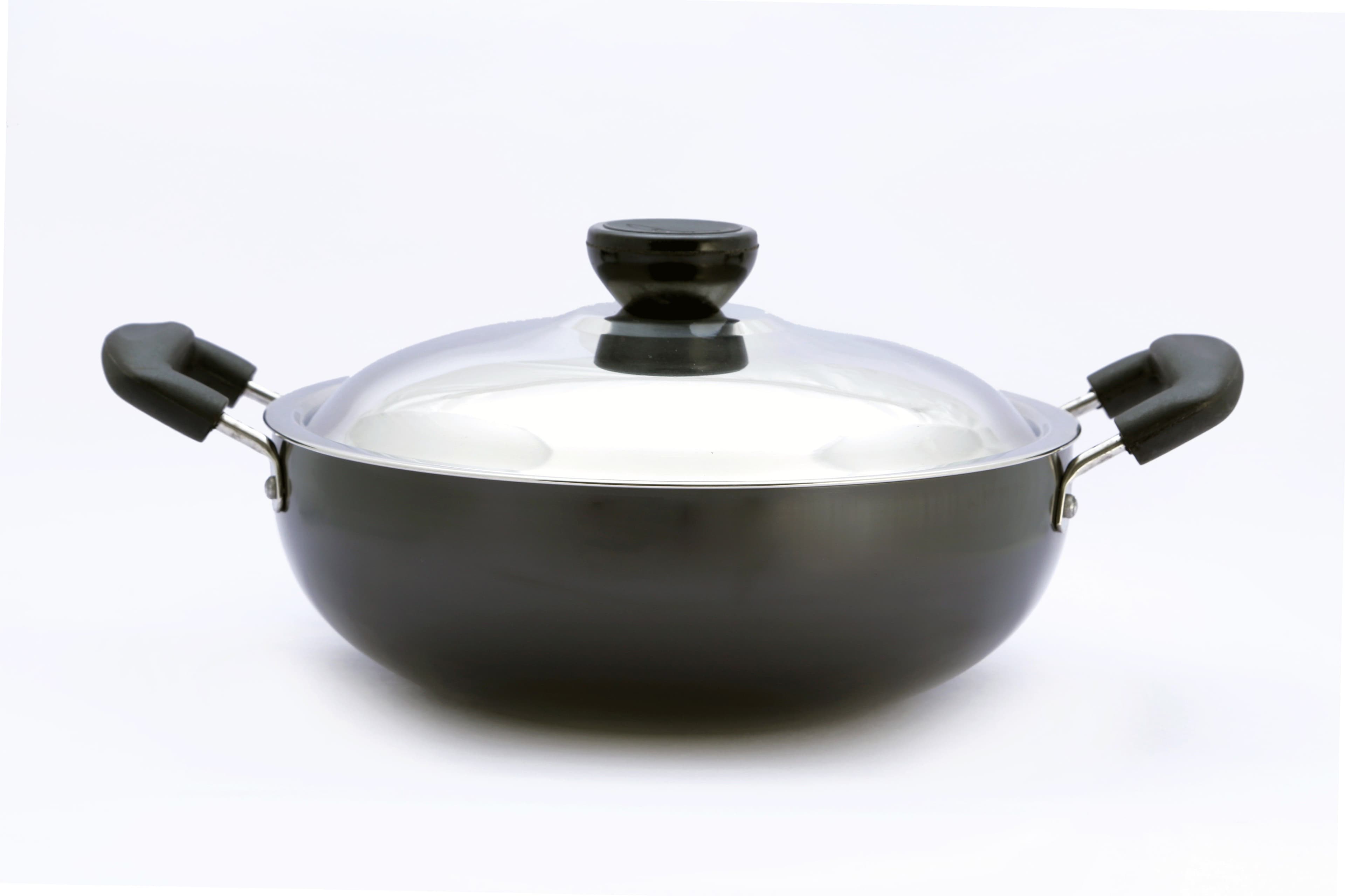 Metallino Hard Anodised Kadhai 1.2 L