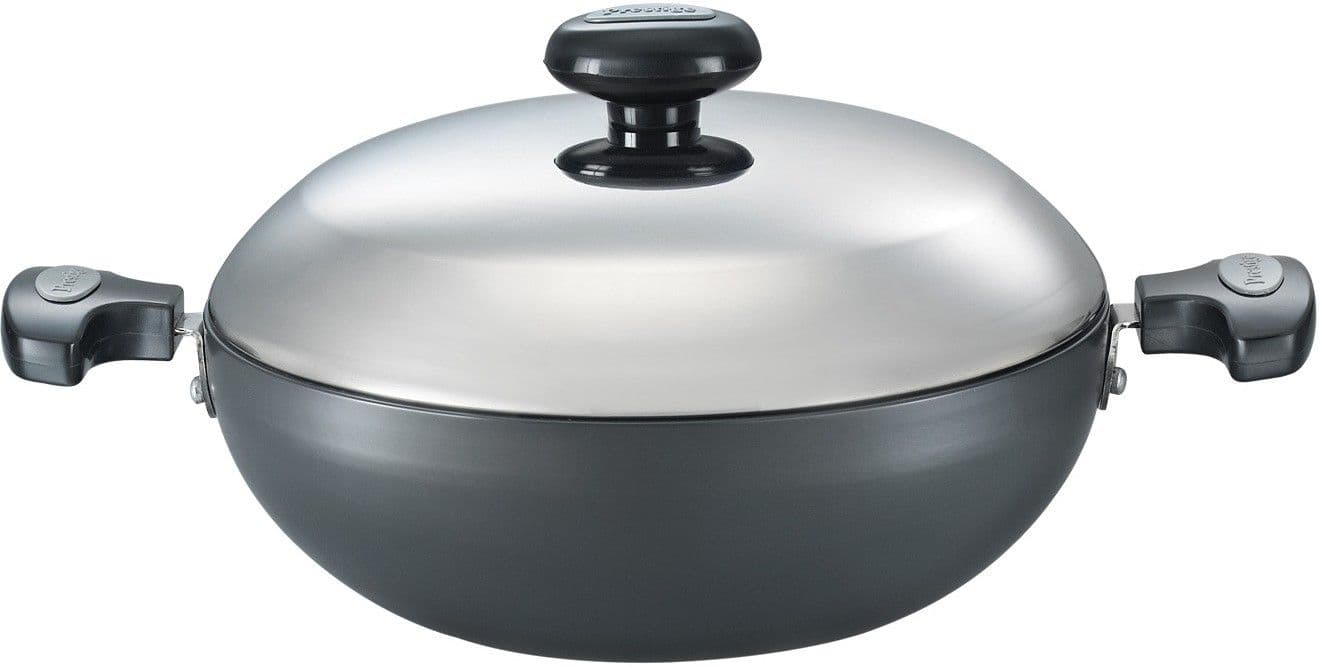 Prestige HA flat base kadhai 240 mm Kadhai 3 L view 2