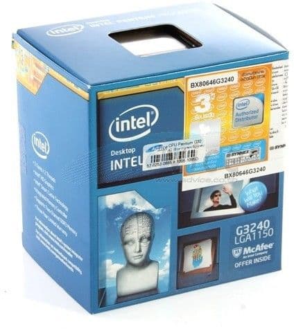 Intel 3.1 GHz LGA 1150 G3240 Processor view 2