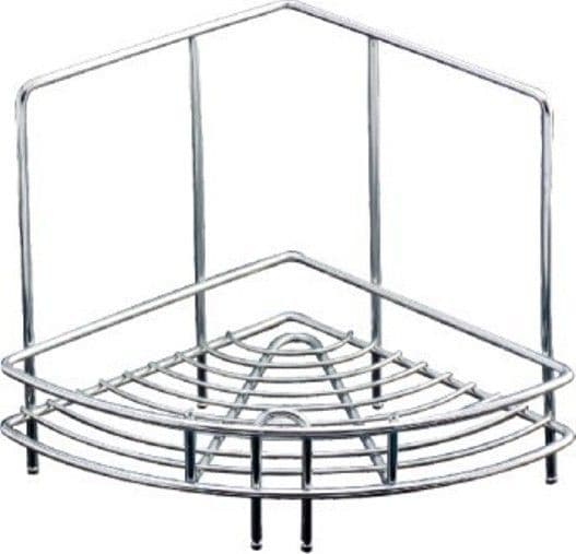Innovative Single Corner Stainless Steel Wall Shelf view 2