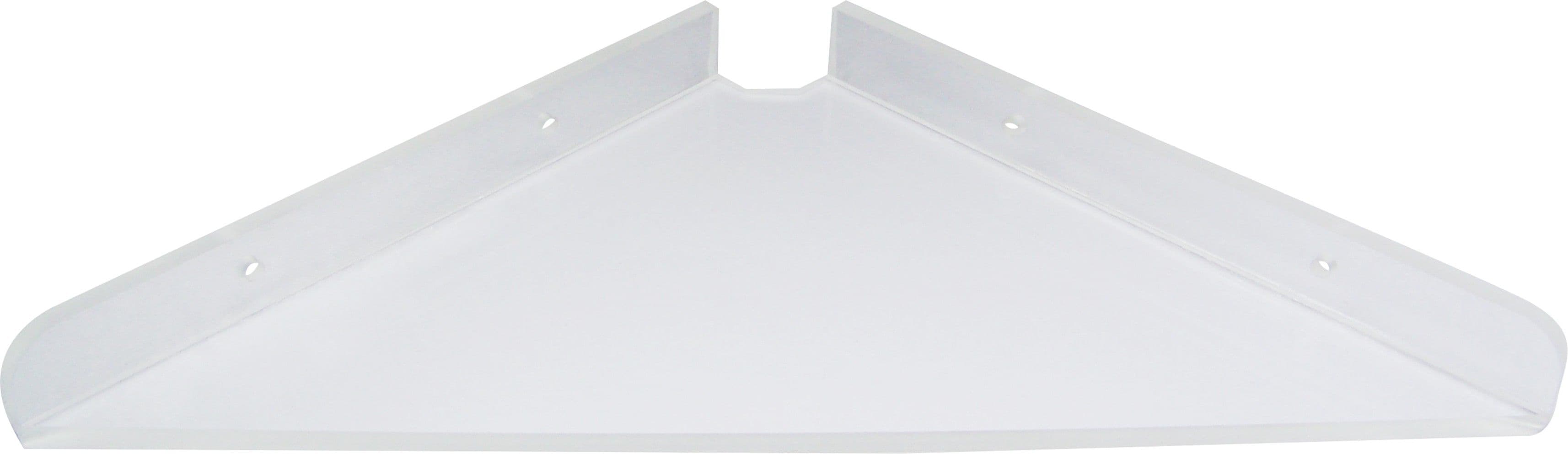 Transtal 'Triangle Lean' Corner 9" Acrylic Wall Shelf